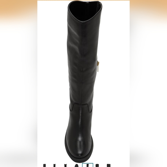 Vince Camuto Extra Wide Calf Amree Black Knee-High Women's Boots - Picture 5 of 7